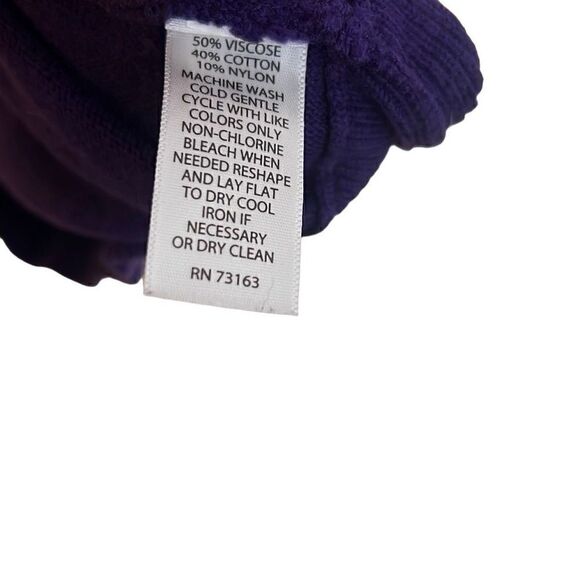 Willi Smith Cotton Blend Cuffed Sleeve Sweater - Picture 6 of 7